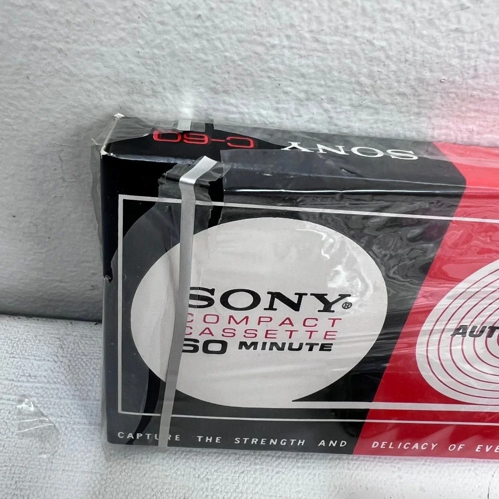 Sony C-60 Auto-Sensor Blank Audio Cassette Tapes 60 Minute Vintage NOS‎ Lot of 2